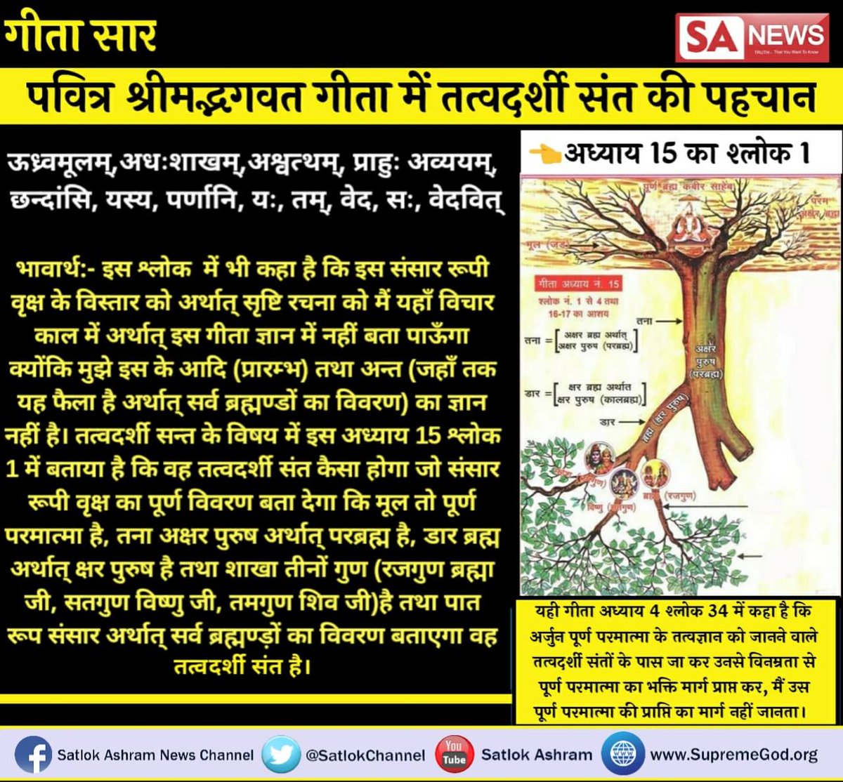 sumitstudycente's tweet photo. #HiddenTruth_In_Gita
गीता अध्याय 4 श्लोक 34 में संकेत है कि पूर्ण ज्ञान (तत्व ज्ञान) के लिए तत्वदर्शी संत के पास जा, मुझे पूर्ण ज्ञान नहीं है https://t.co/khyBf9JKjX