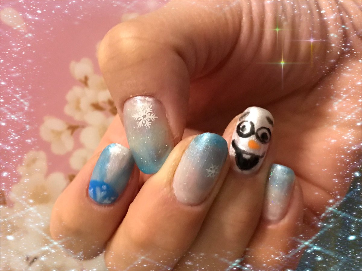 ハッシュタグ アナ雪ネイル ハッシュタグ アナ雪ネイル