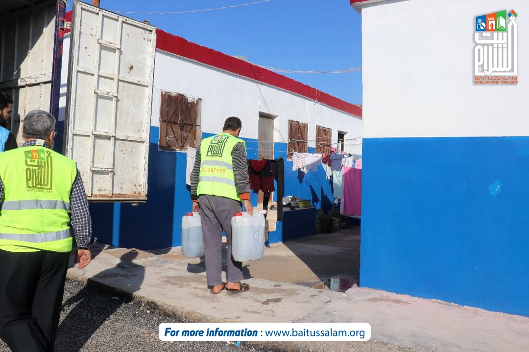 Baitussalam_Org's tweet image. Baitussalam’s volunteers distributing fuel for heaters among Syrian refugees in Iman and Zamzam Camps.

.
.
#RebuildSyria #SupportSyrianChildren #HelpSyria
#education #watersupply #foodbank #shelter #medicalaid #syria
#ambulancesrvice #syrianrefugees #breadplant