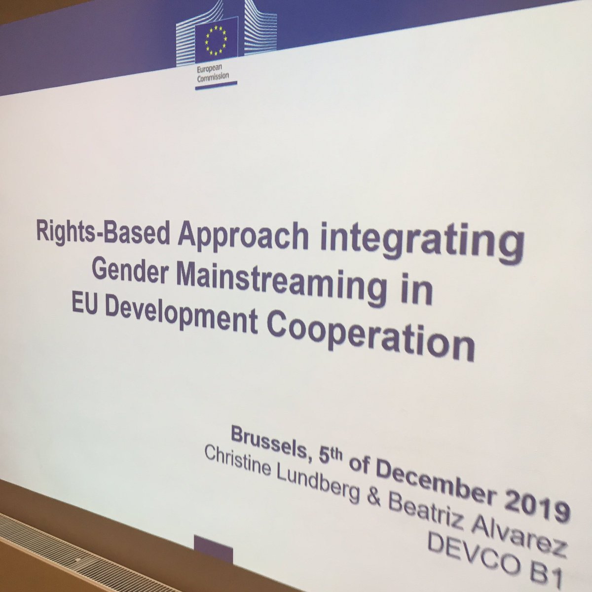 EppuMJ's tweet image. New day, new gender equality forum - @TiinaMarkkinen and I are talking about 🇫🇮 experiences of #HRBA and #gender at @EU_Commission today. Our focus is on ways to track those hard to measure priorities around #humanrights and #discrimination