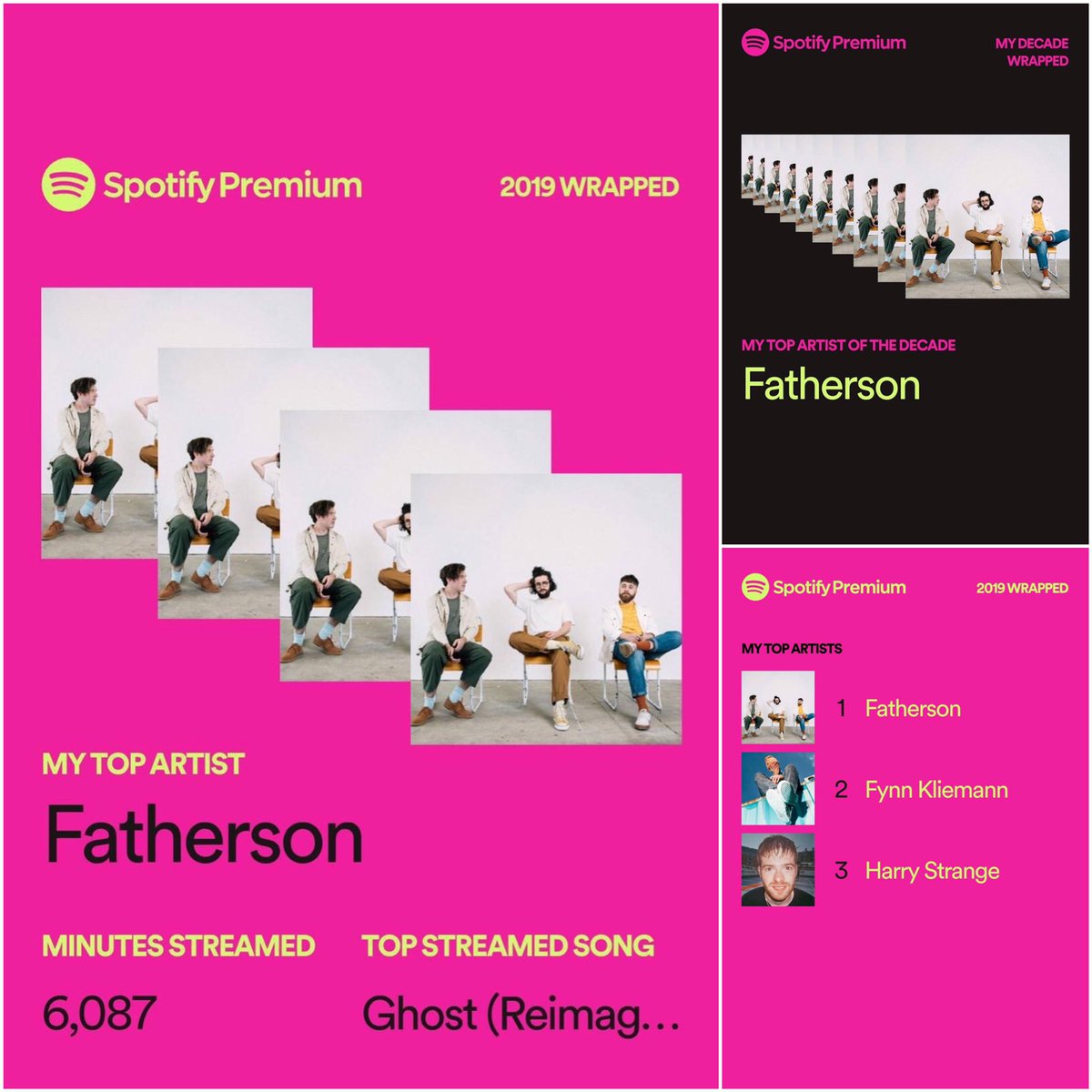 sheerlisho's tweet photo. 2019 included some good music from amazing artists🤘🏻💛#spotifywrapped2019 #fatherson #harrystrange #fynnkliemann https://t.co/uqGDNkDhEc