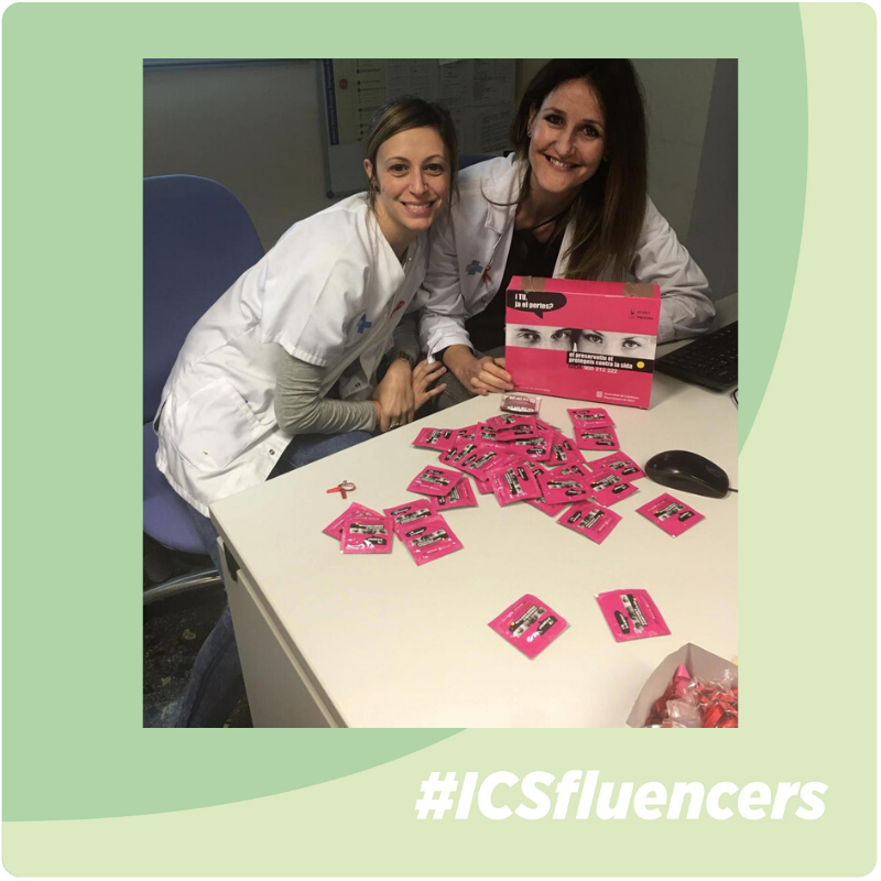 icscat's tweet photo. #ICSfluencers Sònia Argilés i Judit Bertran: "La setmana s’escurça amb l’arribada del pont i de dies de desconnexió. Avui ens acomiadem contentes d'haver visibilitzat una petita part del nostre dia a dia en la prevenció del #VIH i altres #ITS. Salut!" #S32SA #S32JB @apicstgn https://t.co/FScACAQaCn