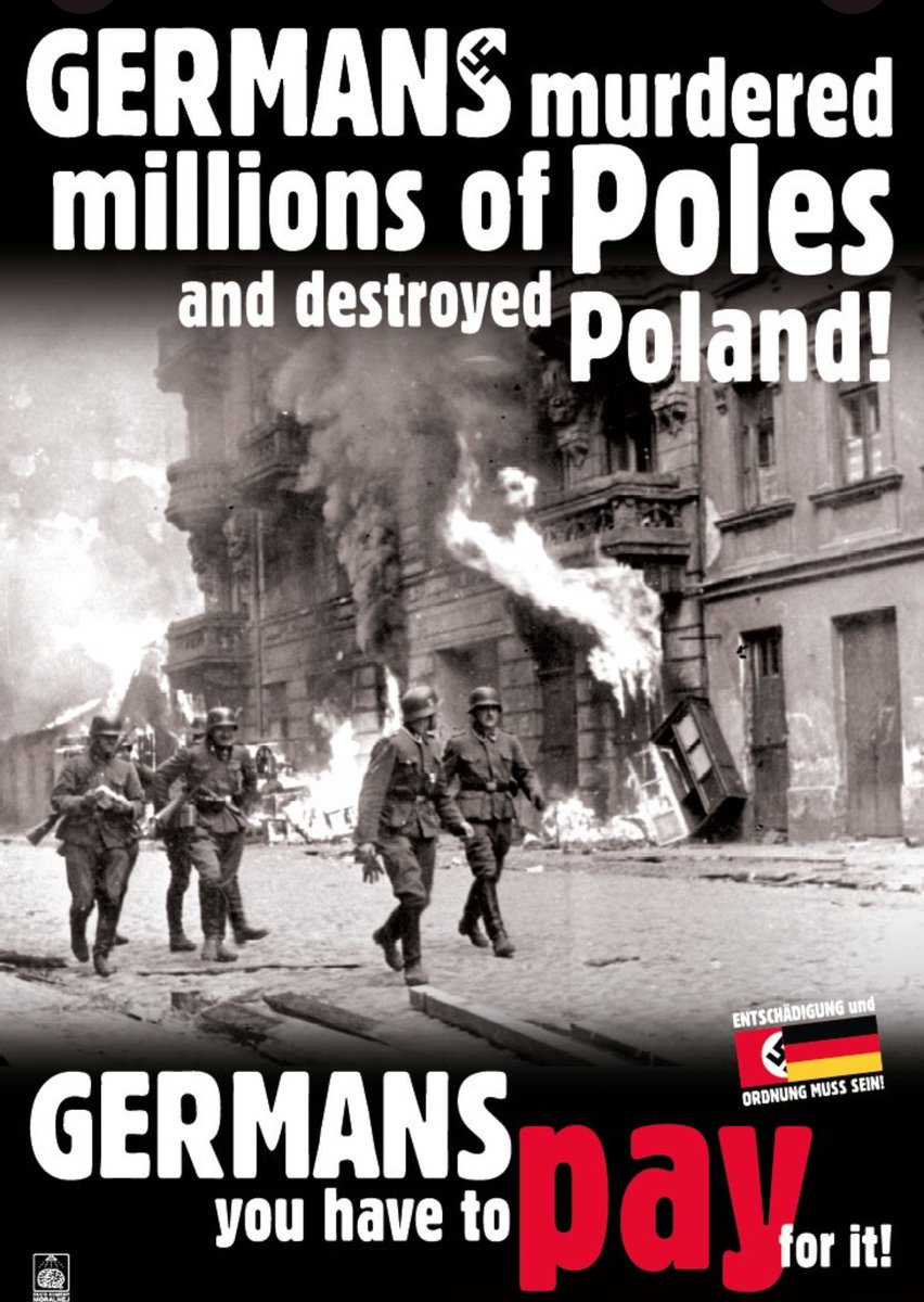 YarlYOMSBORG's tweet photo. @srfnews FR RUS compansate:land, reparation. Israel too paid not exist state 1939-45=law solution exist. Why"honest" Germans not urge #DE parlament (only 1 NOT) #compansate #Poland the #bigest as % Poles #forgotten #Holocuast #victims,looted&destroyed state https://t.co/yg4wFygC0Z