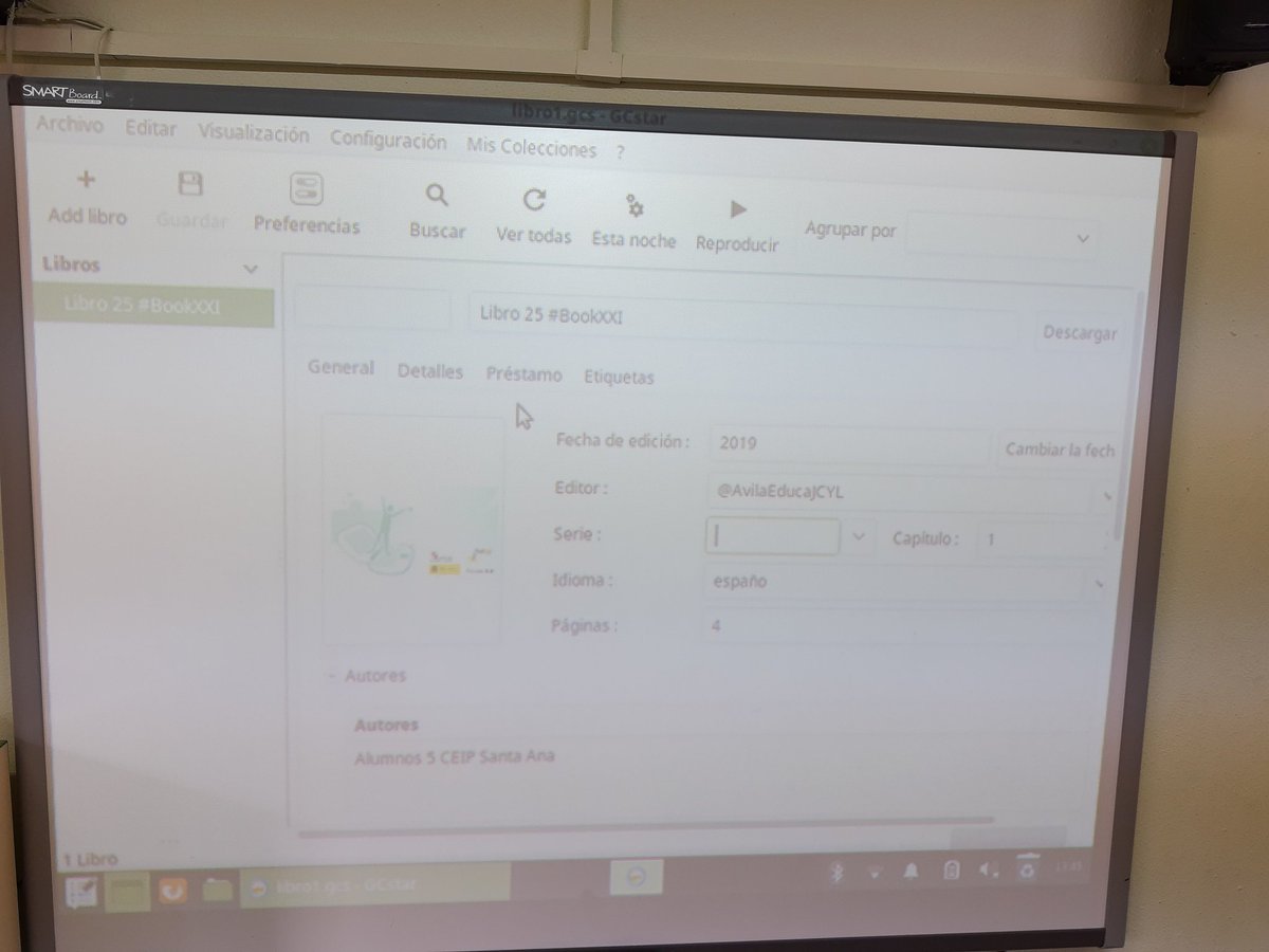 MMCCAvila's tweet photo. Continuamos creando fichas de lectura con #GCstar #opensource #BookXXI #SeguimosAprendiendo @CFIE_Avila @AvilaEducaJCYL https://t.co/t3GpGH962B