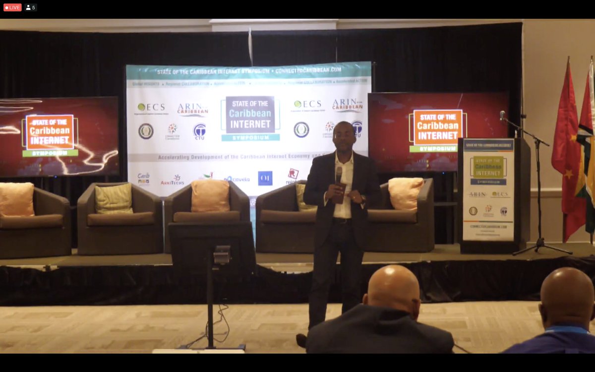 Bevil Wooding of <a href="/TeamARIN/">ARIN</a> opening Day 2 with a discussion on strategic initiatives for 2020 including a mechanism for measuring bandwidth performance and the implications for ISPs and Regulators
#StateoftheCaribbeanInternet #SOCIS2019