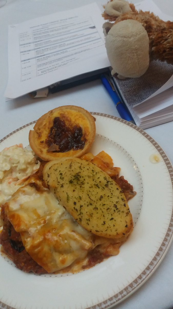 MrGiraffeICM's tweet photo. An excellent discussion about our next national campaign followed by lasagne, garlic bread and a cheese and onion chutney tart.. these are a few of my favourite things.. @NECGUK @inspchangemanc https://t.co/LBwvkM57To