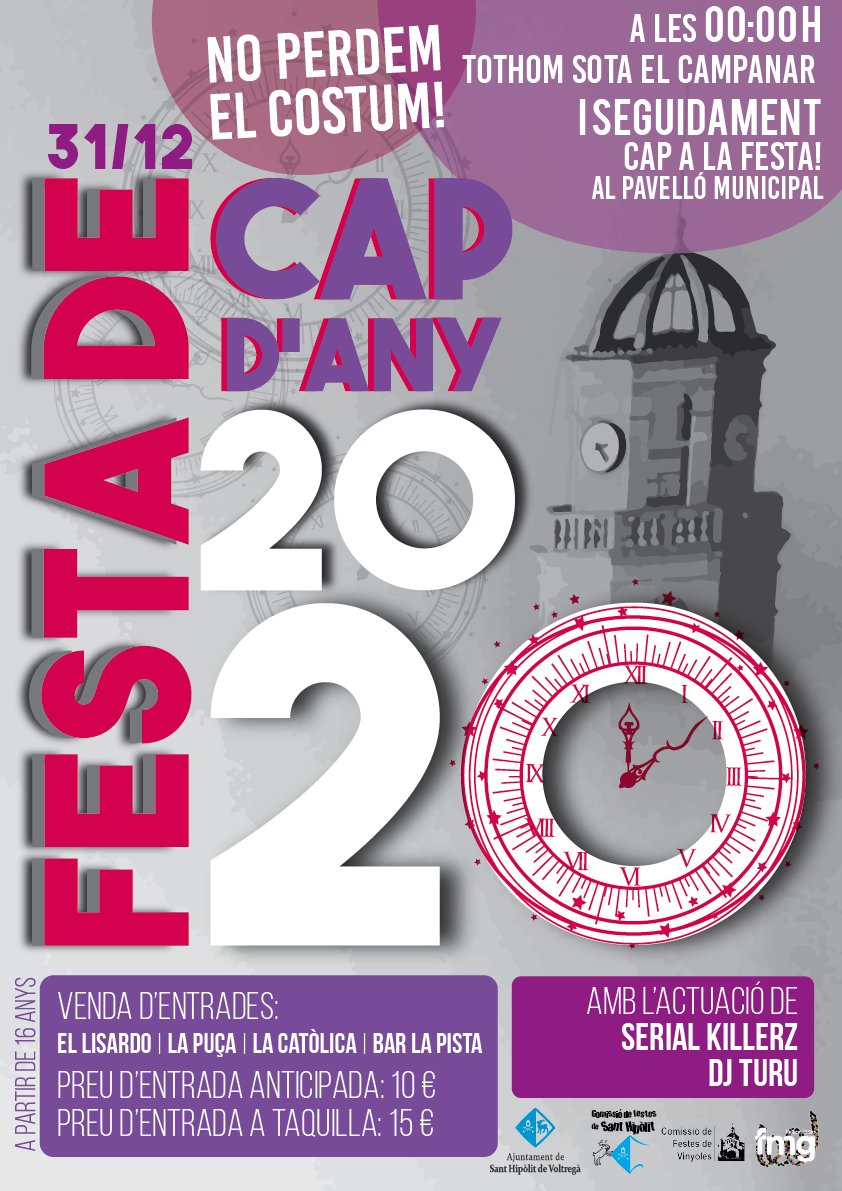 ajSantHipolit's tweet photo. A punt pel canvi d'any?
2019 ↔️ 2020 

Celebrem-lo plegats amb una festassa per donar la benvinguda al nou any que de ben segur estarà ple de sorpreses! 🥳🥂🍾🕛

#Capdany #Fidany #Entrades #any2020 #anynou #festa https://t.co/vdsLm87Elg