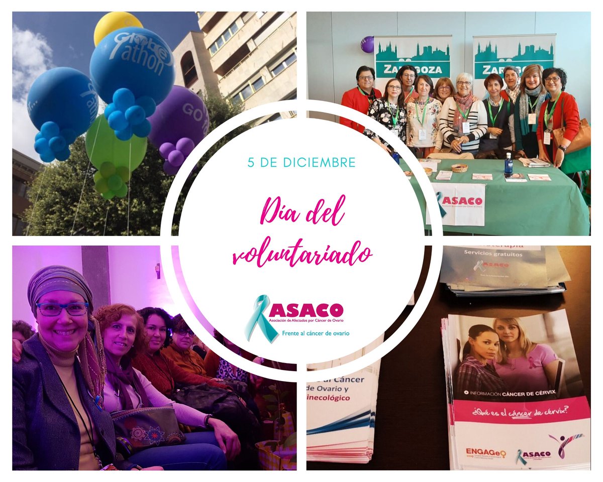 En el #DiaDelVoluntariado nos sentimos muy agradecidas con todas las personas que se dedican a ayudar desinteresadamente a quienes lo necesitan. #ASACO reconoce a tod@s l@s voluntari@s que hacen posible que esta y muchas más asociaciones salgan adelante.

🌸💜 ¡¡GRACIAS!! 💜🌸