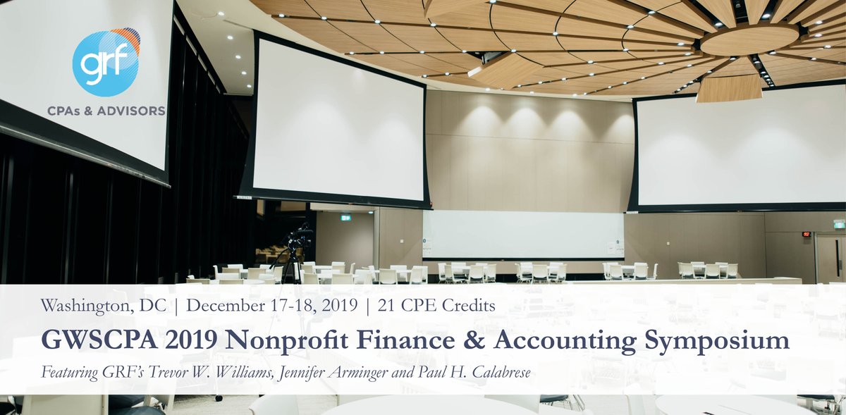 GRFCPAs's tweet photo. Does your #boardofdirectors struggle with comment mistakes that result in audit findings? Join GRF's Trevor Williams and Jennifer Arminger at @TheGWSCPA Nonprofit Finance & Accounting Symposium for an interactive panel on the importance of #selfaudits.
https://t.co/LfVT1HpVBC https://t.co/Ho7N6Tvc3w