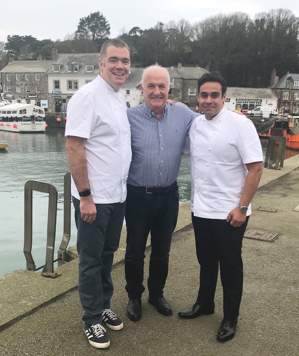 Three chefs of the highest calibre 😍   <a href="/Rick_Stein/">Rick Stein</a> <a href="/PaulAinsw6rth/">The Ainsworth Collection</a> and Nathan Outlaw. <a href="/PadstowXmas/">Padstow Christmas Festival 🎄</a>