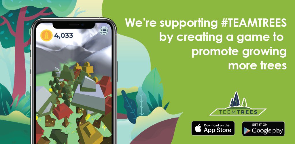 BearpackProd's tweet photo. we made a game to promote growing more trees! Come check out our game and download it! #BearpackProduction #teamtrees #teemtrees https://t.co/7mCVI8RyxX
