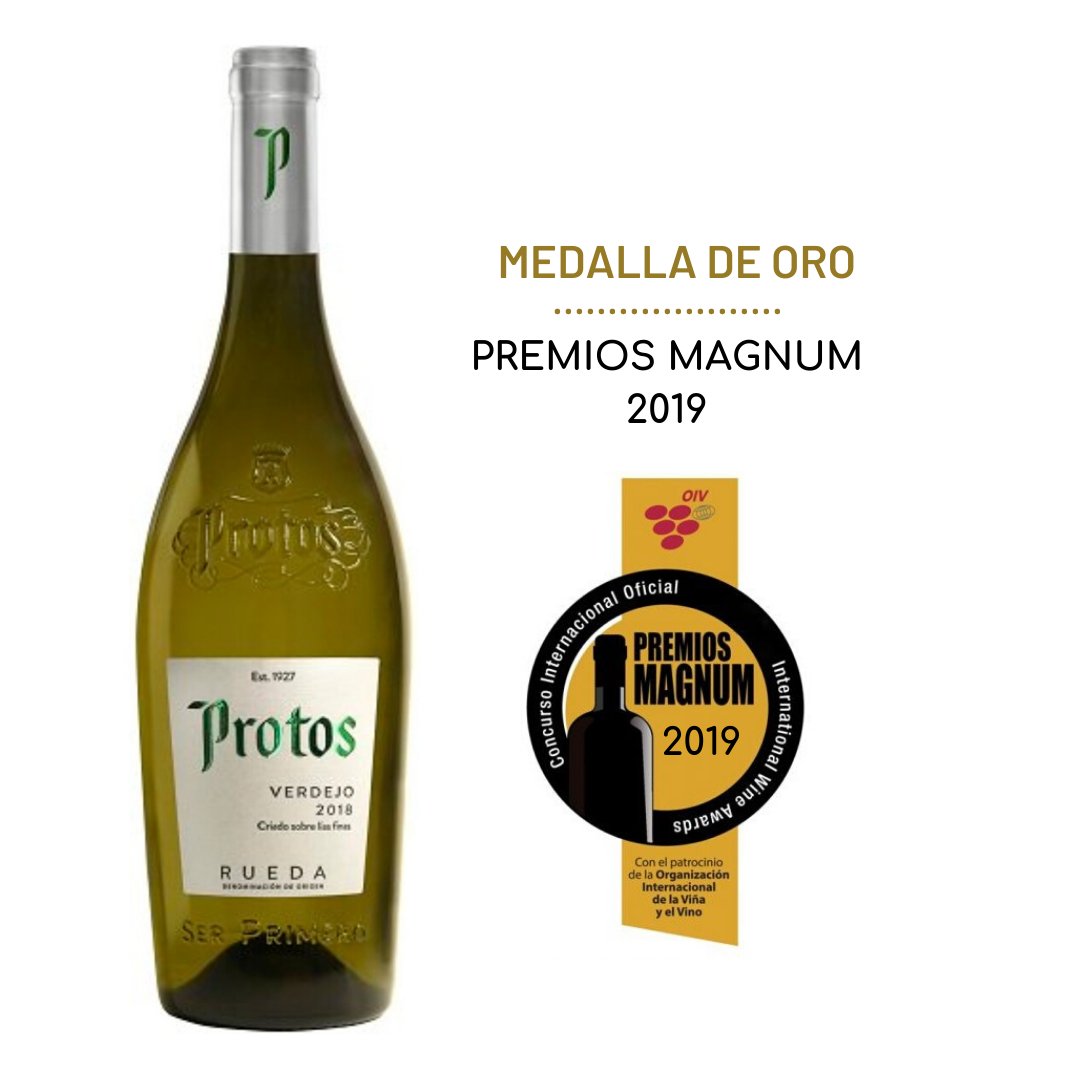 ¡Estamos de festejo!🎉Nuestro #ProtosVerdejo ha sido galardonado con la Medalla de Oro en los conocidos Premios Magnum, que este año celebraba su XI edición.🏅¡Muchas gracias por este reconocimiento!