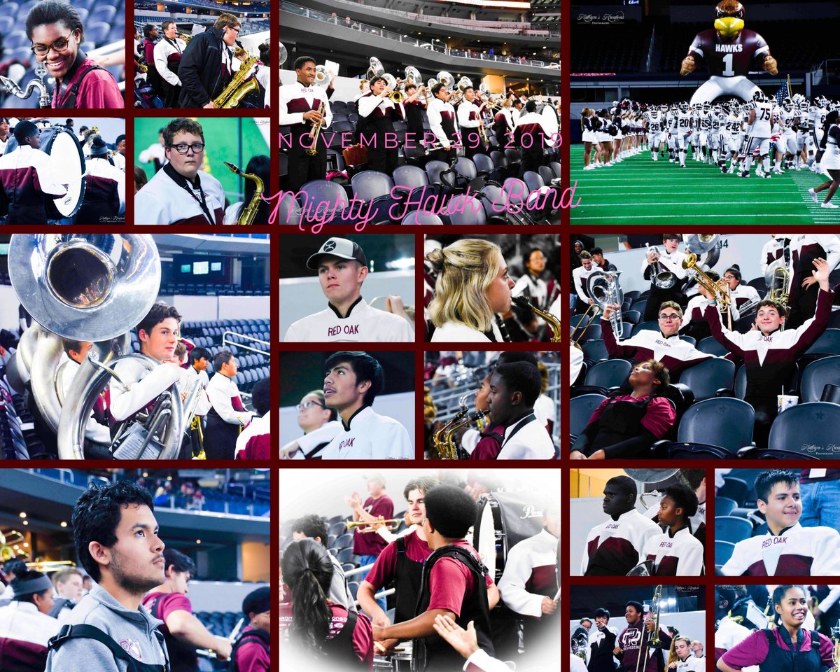 Red_Oak_Band's tweet photo. Pictures from the final playoff game at AT&amp;T Stadium on Friday, November 29 courtesy of @Hodge4lifeK
@redoakisd (part 2 of 2) https://t.co/5U46CMuyQf
