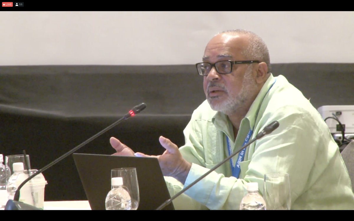 "We need to be prepared to change legislation to keep track of the innovations in the market." - Didacus Jules <a href="/oecscommission/">OECS Commission</a> proposing a Virtual Working Group to address regulations and development of metrics
#StateoftheCaribbeanInternet #SOCIS2019