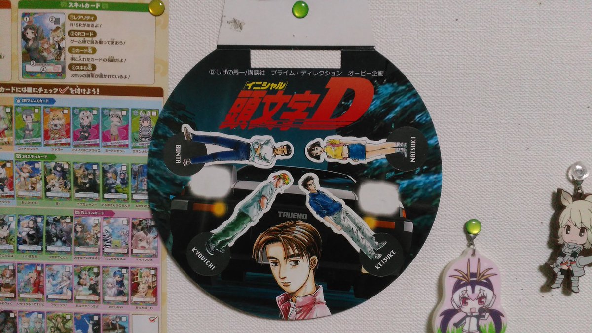 ネ ツ キ タ キ フジミ 頭文字d紙人形 初期の頭文字dキットを購入するとついてくる代物 切り取ってプラモデルの隣に置くと臨場感が出る ここに無いキャラは箱の脇の説明欄にあるからそこから切り取ろうね