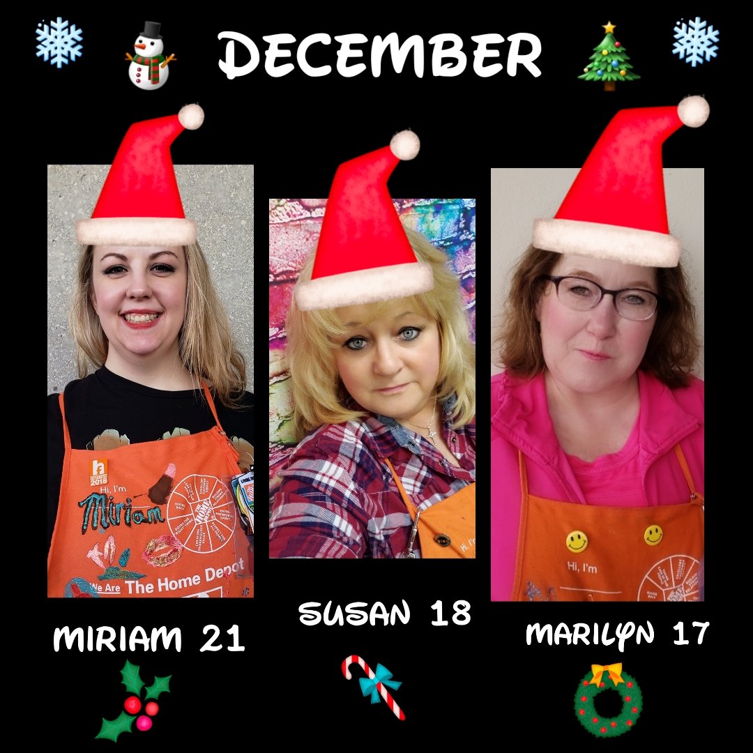 December's top 3 Credit Stars for #2804! ⭐⛄🎄❄<a href="/AngeliqueW_THD/">Angelique Wilson</a> <a href="/hepner_steve/">Steve Hepner</a> <a href="/NateReger_THD/">Nate Reger</a> <a href="/chad_j_olson/">Chad Olson</a> <a href="/kstolie/">Kstolie</a>