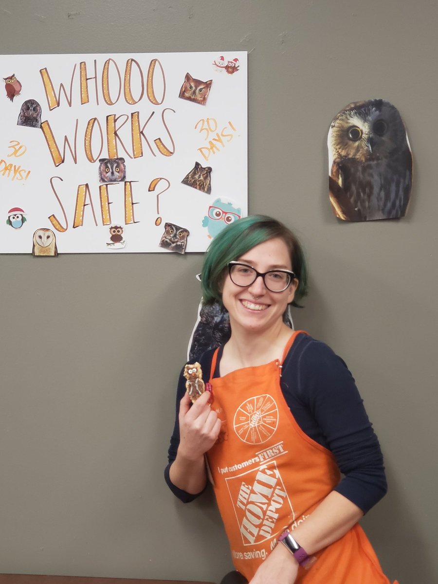 LilRaBaer's tweet photo. #safteyispersonal Three of my favorite things! Safety, Owls and Puns!!!! WHHHOOOO IS 30 days safe?!? OWL bet these associates will enjoy some homemade rice crispy treats! @HomeDepot3860 @julescommon @mbowen_ @redheadems @a_nicholes @ryan3040 @MeganTorresD104 @John_Lerch https://t.co/4npwLTtb14
