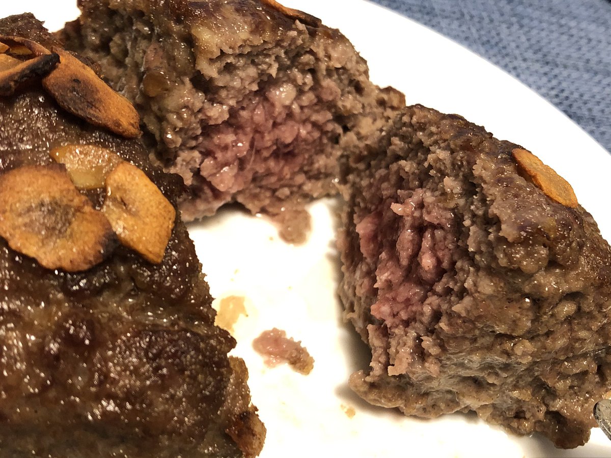 しーど On Twitter 昨日買った1ポンドハンバーグ 1回目は生焼けだったので半分に切って再加熱 まぁこんなもんかな ヘルシオ布教bot