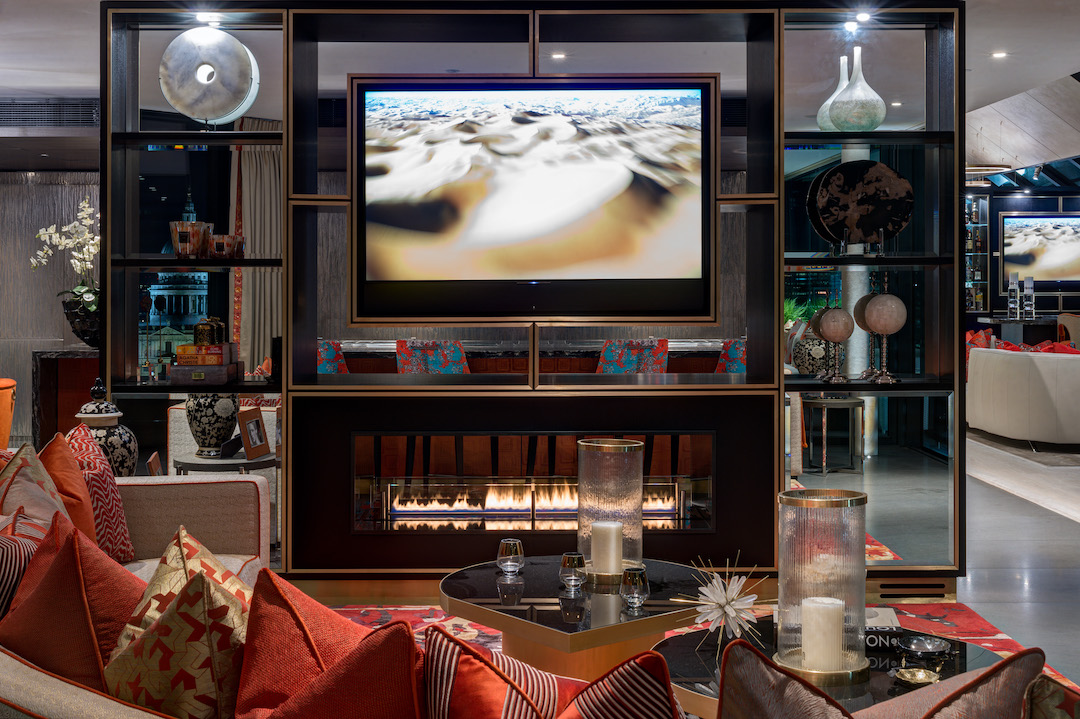HillHouseLondon's tweet photo. Winter is coming. Time to light your fire and cosy up. We certainly wish we could get comfy in our award-winning #duplexpenthouse on London's #southbank! #luxuryinteriordesign https://t.co/grPxQHCdVl