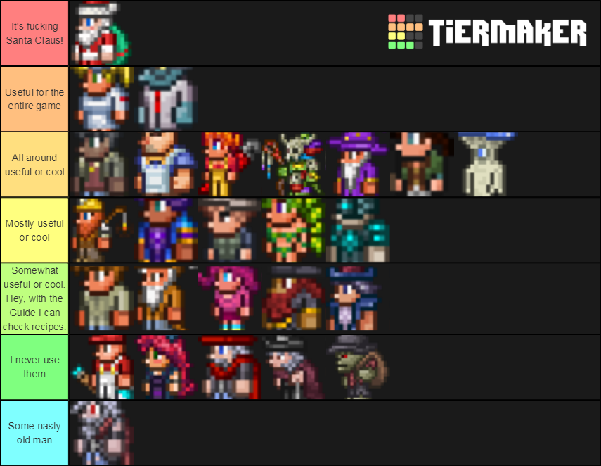 R Terraria My Subjective Tier List Of Terraria Npc S T Co Xf3o0oojgy