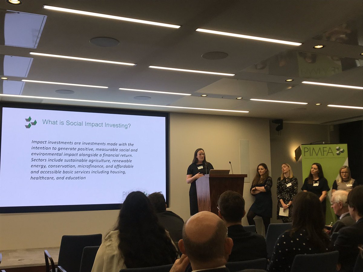 PIMFA_UK's tweet photo. Our BLUE team looked into GOVERNMENT POLICY: SOCIAL IMPACT INVESTING and it’s impact on the industry. 

Research the team conducted found that only 37% of people knew what Social Impact Investment was. 

#PIMFAU40F #Under40 #SII #SocialImpactInvestment #ImpactInvesting #ESG https://t.co/mVFtEXMziu