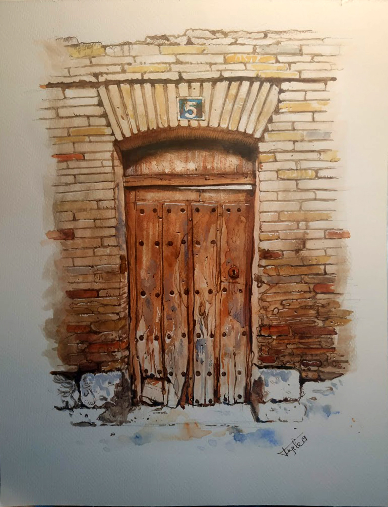 Una #puerta en #becerrildecampos  (#palencia) #castillayleon
#realistdrawing #realismdrawing
#painting #paint #art #artwork #realistart #realismart #picoftheday #fineartpainting #artist
#contemporaryart #artoftheday #arts #artsy #color #gallery #artgallery #artforsale #watercolor