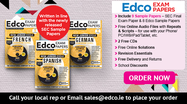 edco_ie's tweet photo. ORDER your EDCO JC MFL Sample Exam Papers Now — Each Booklet includes 9 Sample Papers! Contact your local rep or Email sales@edco.ie https://t.co/fCi5i1qQsa