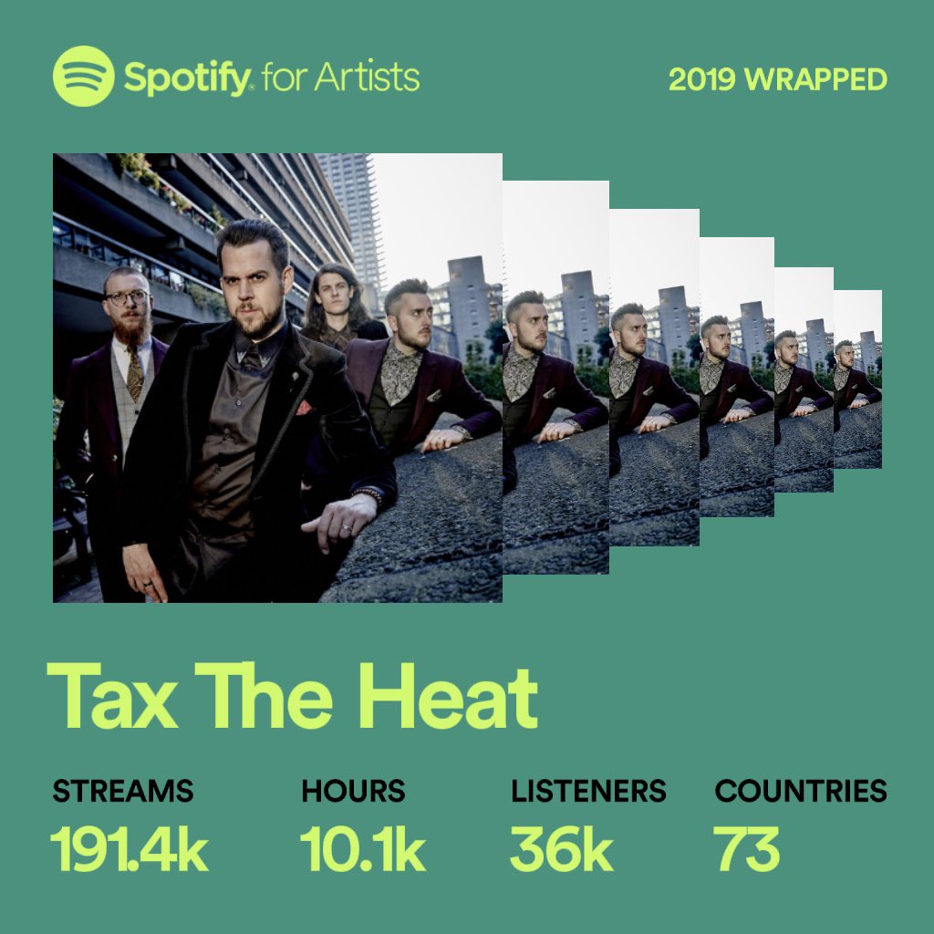 The stuff that streams are made of. Thanks for listening! - - - #taxtheheat #spotify #twentynineteen #music #rockmusic #rockband