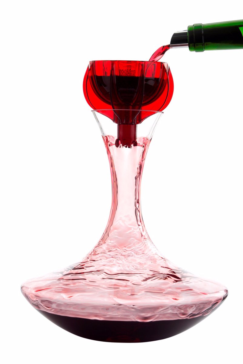 Just a little decanting through the WineWeaver into a decanter. Simple, effective and efficient aeration for a whole bottle of wine. Beautiful to look at too. #designthinking #winetasting #wine #winelovers #ThirstyThursday #winebar #wineoclock #xmasgiftideas #ChristmasGift