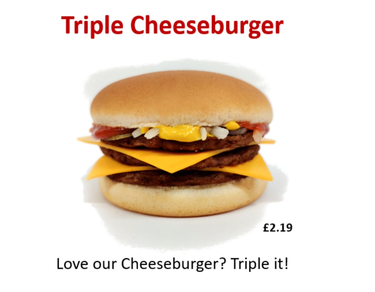 MrPeteEdwards's tweet image. Not for everyone but @McDonaldsUK are bringing the Triple Cheeseburger to the #savermenu - personally I'd add a quad cheeseburger too, but that's my personal choice of course #TripleIt