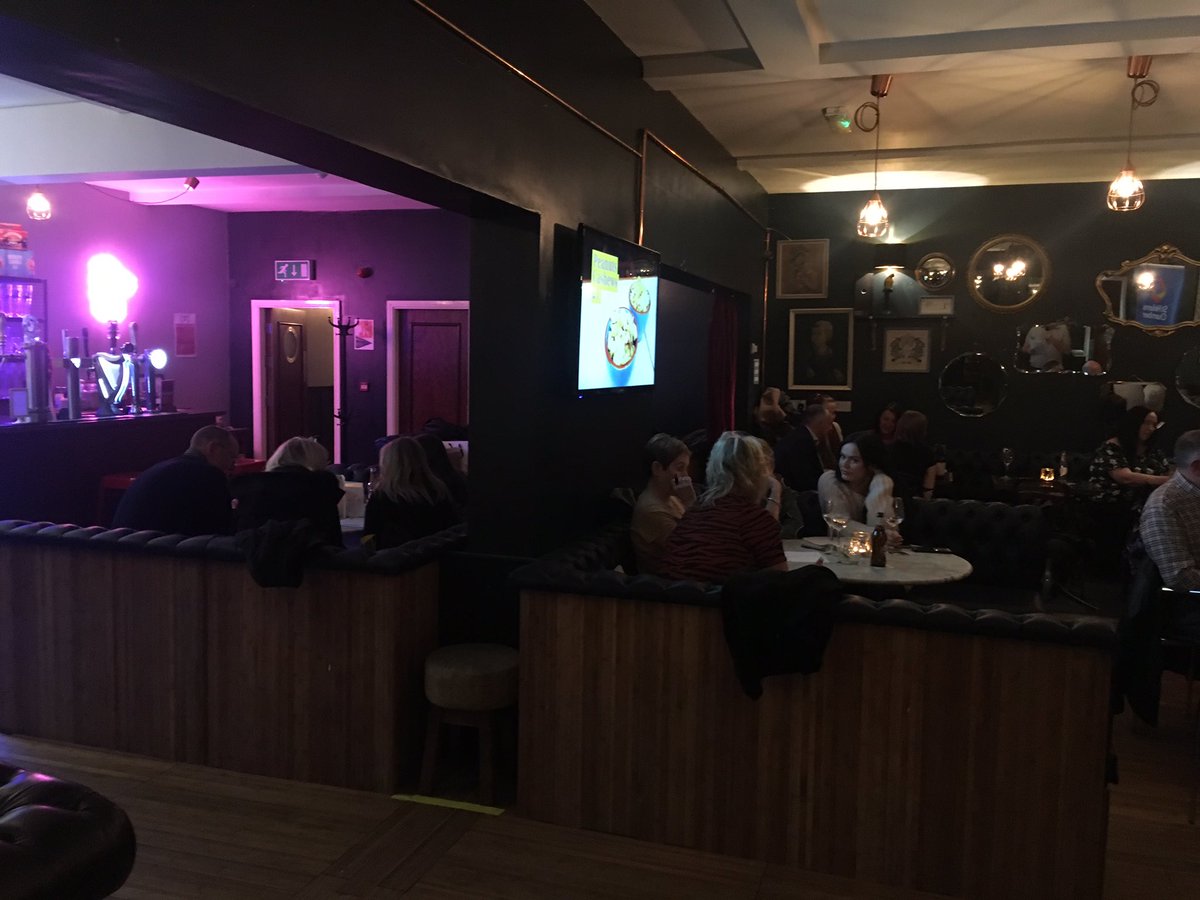 RachelWellens's tweet photo. The St Helens Chamber Christmas Quiz just started who will lift the chamber 2019 trophy....@StHelensChamber thank you to the cinema bar &amp; Balti spice. https://t.co/WW21PzeiHh