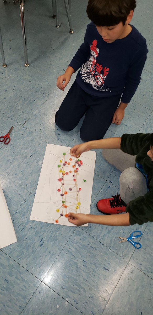 PrincipalMiz's tweet photo. In Mrs. Dawson's first grade Ss are building bridges to help the Gingerbeard man cross the river and escape from the wolf. #MyrtleElementary #EverykidEveryday #KOPROUD https://t.co/27xpxDWHDi