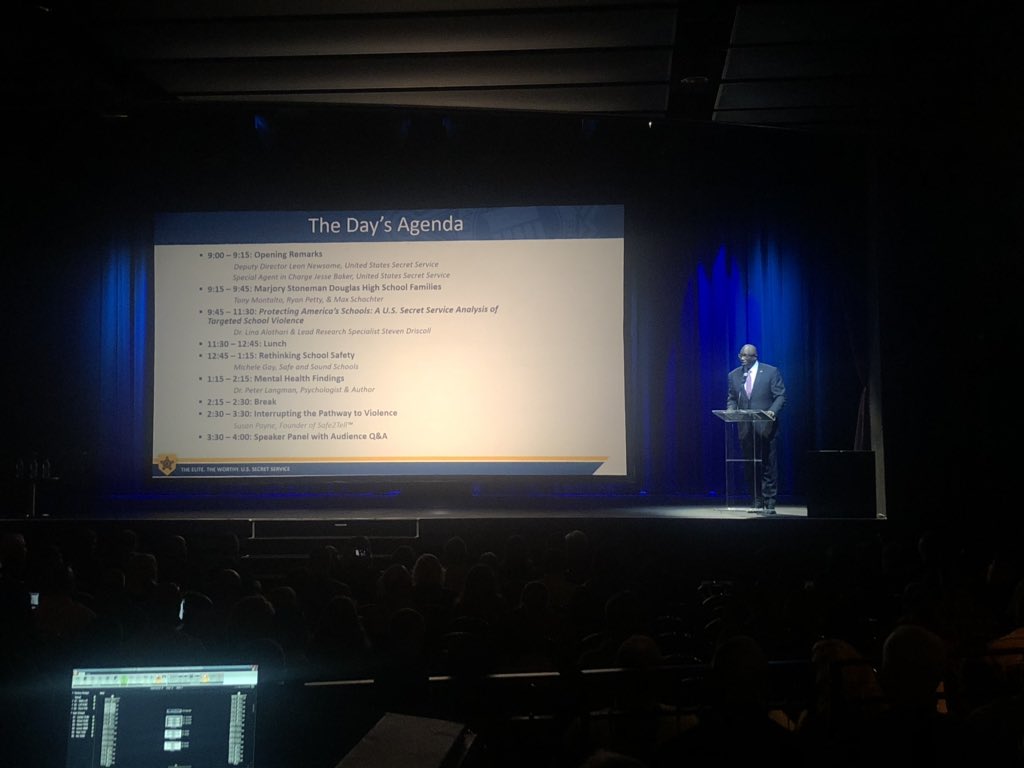drjohnashby's tweet photo. Amazing work done by those who believe preventing targeted school violence requires: multi-disciplinary approach; collab w/schools, law enforce, mental health. Thanks @USSecretServic1, &amp; families of Columbine, Stoneman Douglas, Sandy Hook, Saugus present for leading change. https://t.co/aBNxgbUnES