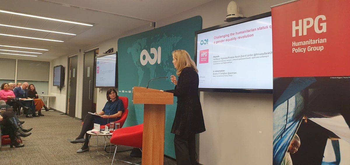 hpg_odi's tweet photo. @PrincessSarahZR "It will be more than a century until African newborns have the same survival chances as a baby born in the UK, and a woman or girl in sub Saharan Africa is 50 times more likely to die during pregnancy and childbirth than one in a high-income country" #HPGLecture https://t.co/XbMhgihlom