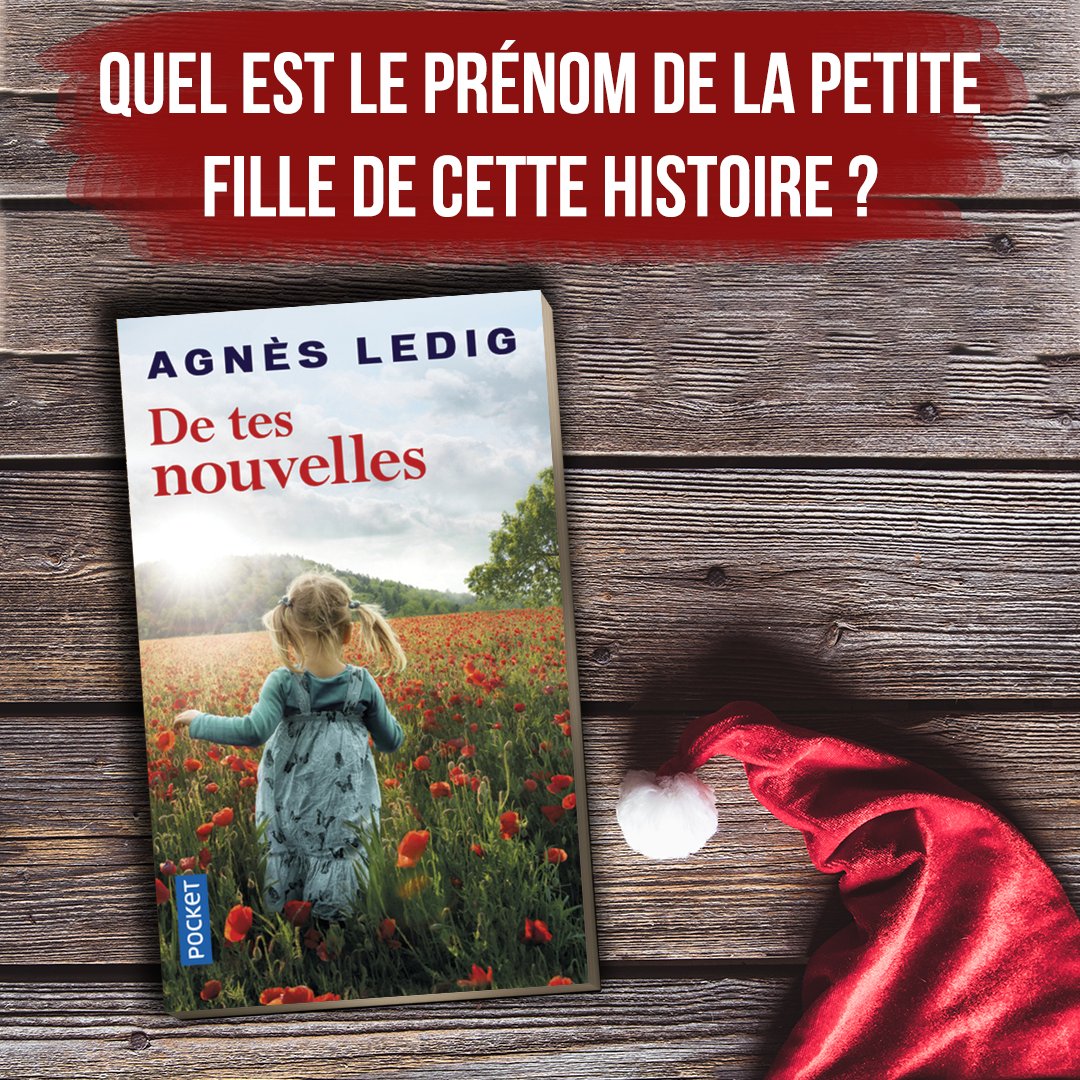 Pocket_Editions's tweet photo. #Concours #noelavecpocket🎅 ❤️

Qui parmi vous gagnera "De tes nouvelles" d' #AgnesLedig?

Pour tenter votre chance :
- Follow+RT Pocket
- Répondez à la question posée sur l'image.
- Voici un (gros) indice 👉https://t.co/IdXOt40NAp

📌TAS le 12/12/2019 https://t.co/Pm9AFgsmT3