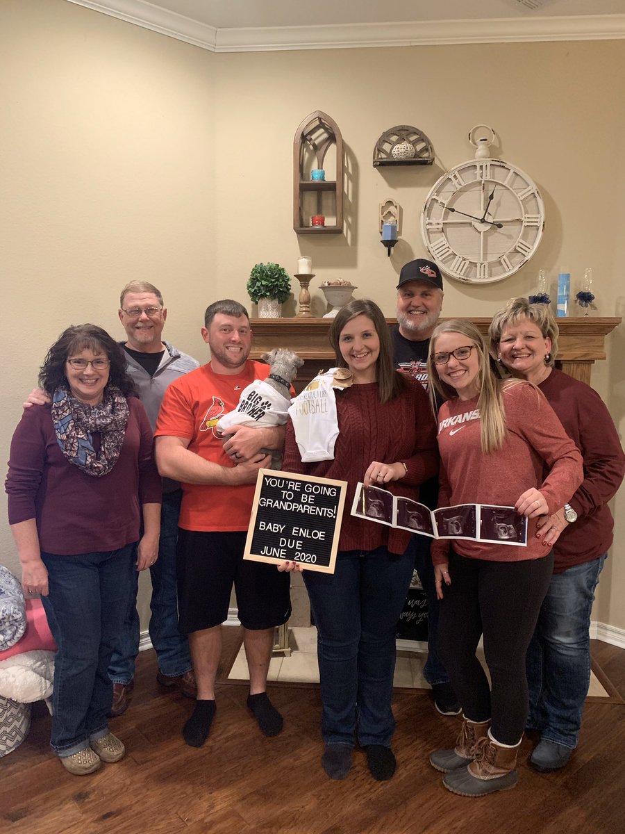 Coach_Enloe's tweet image. I can now officially announce that Kayla and I are pregnant with our 1st child. Baby Enloe is Due June 15th! @kaylap_renee #Excited #BlessedAndGrateful
