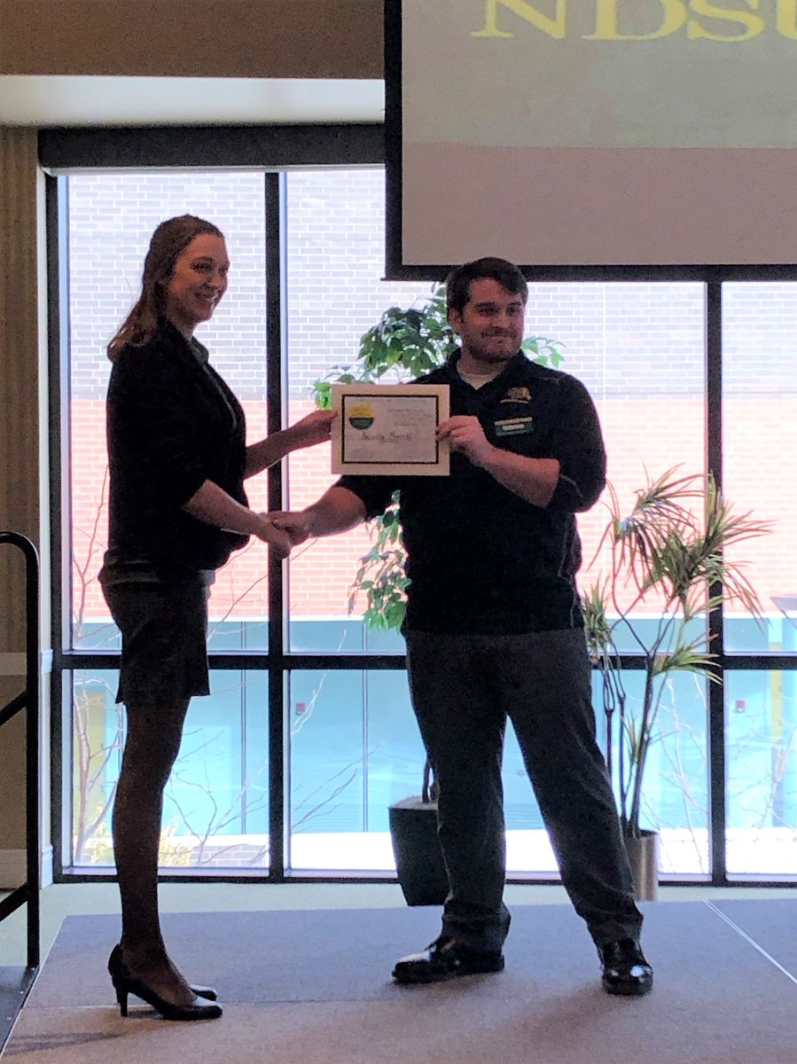 Plant Sci grad student Felicity Merritt won 1st place oral presentation in 4th Annual <a href="/GSC_NDSU/">NDSU Graduate Student Council</a> Graduate Student Council Research Symposium. Story at bit.ly/2rTNMRb. Congrats, Felicity! #NDSUtrue  #researchuniversity  @NDSUGradSchool <a href="/NDSUcafsnr/">NDSU CAFSNR</a>