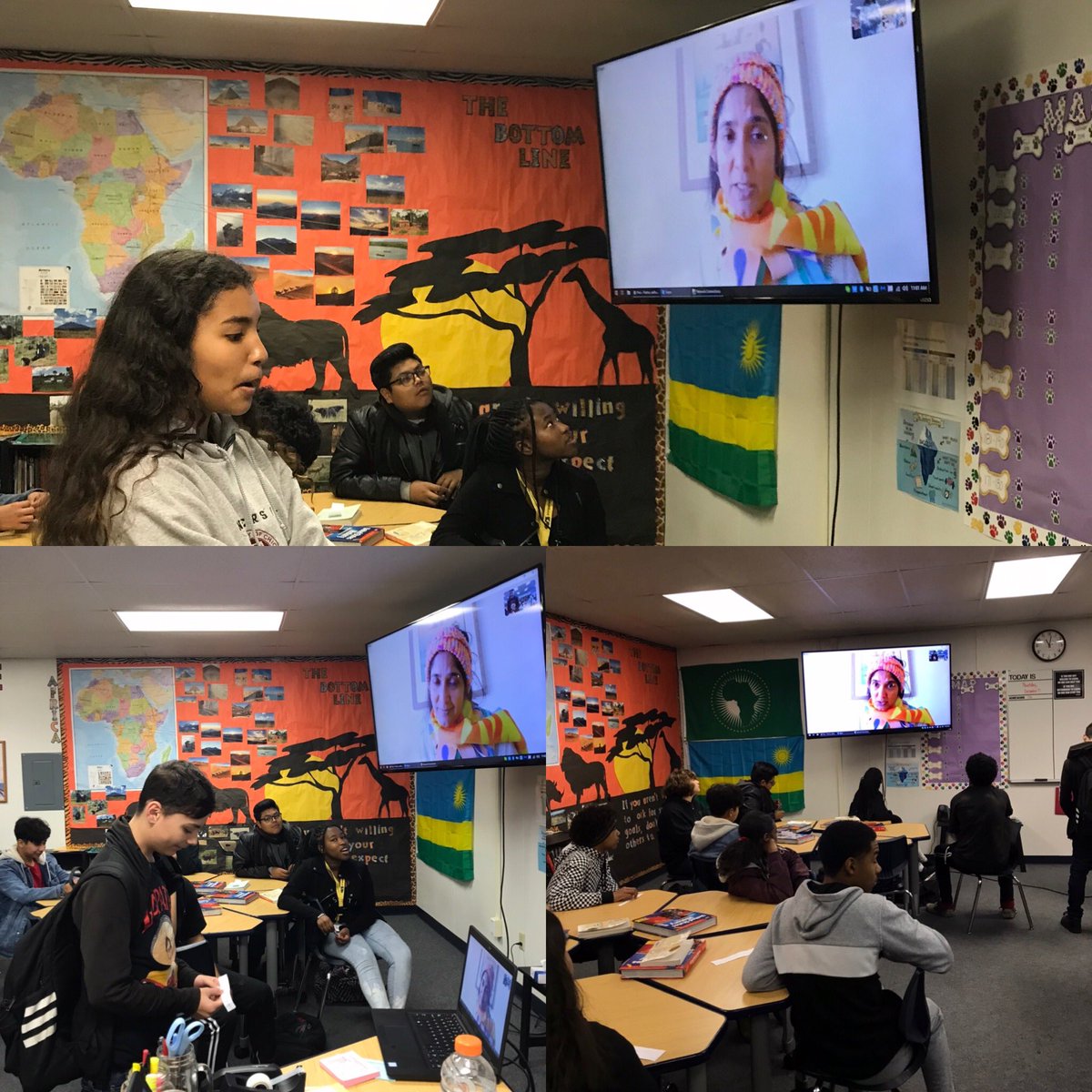 vickiej10's tweet photo. Thank you @padmatv for your SKYPE visit with our 8th grade class @Dover_Academy #internationalstudies https://t.co/0D3rQ0ekik