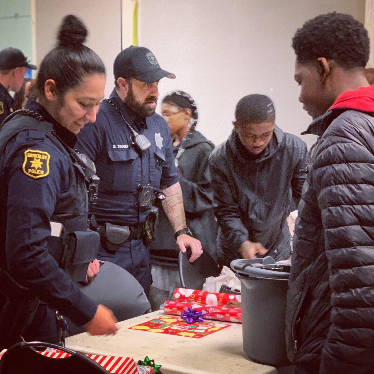 berkeleypolice's tweet photo. Had a lot of fun with the kids in our community during our first #ShopWithACop
#christmasspirit #thinblueline #bluefamily #joinberkeleypolice #jobs #careerchange #lawenforcement #lawenforcementofficer #bpdrecruiting #hero #womenonpatrol #christmasgiving #berkeleycommunity https://t.co/CHViCzFKuX
