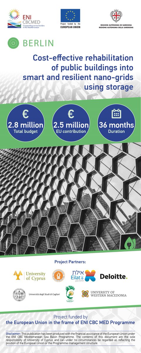 We are really excited to share with you the project's banner!

#GOMED #ENICBCMED #smartbuildings #PV #energystorage   

@ENICBCMed @FOSS_UCY <a href="/DeloitteCY/">Deloitte Cyprus</a> <a href="/univca/">Università degli Studi di Cagliari</a> <a href="/bengurionu/">Ben-Gurion University of the Negev</a> <a href="/Hevel_Eilot/">מועצה אזורית חבל אילות - הערבה הדרומית</a> @FOSS_UCY <a href="/uowm/">Πανεπιστήμιο Δυτικής Μακεδονίας</a>