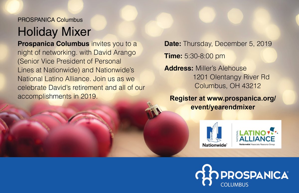 PROSPANICAColum's tweet photo. It is not too late to sign up. Join us this evening at 5:30pm Miller's Ale House  for networking and gathering. https://t.co/ZoOvs79w6r https://t.co/a4tRkJB8vt