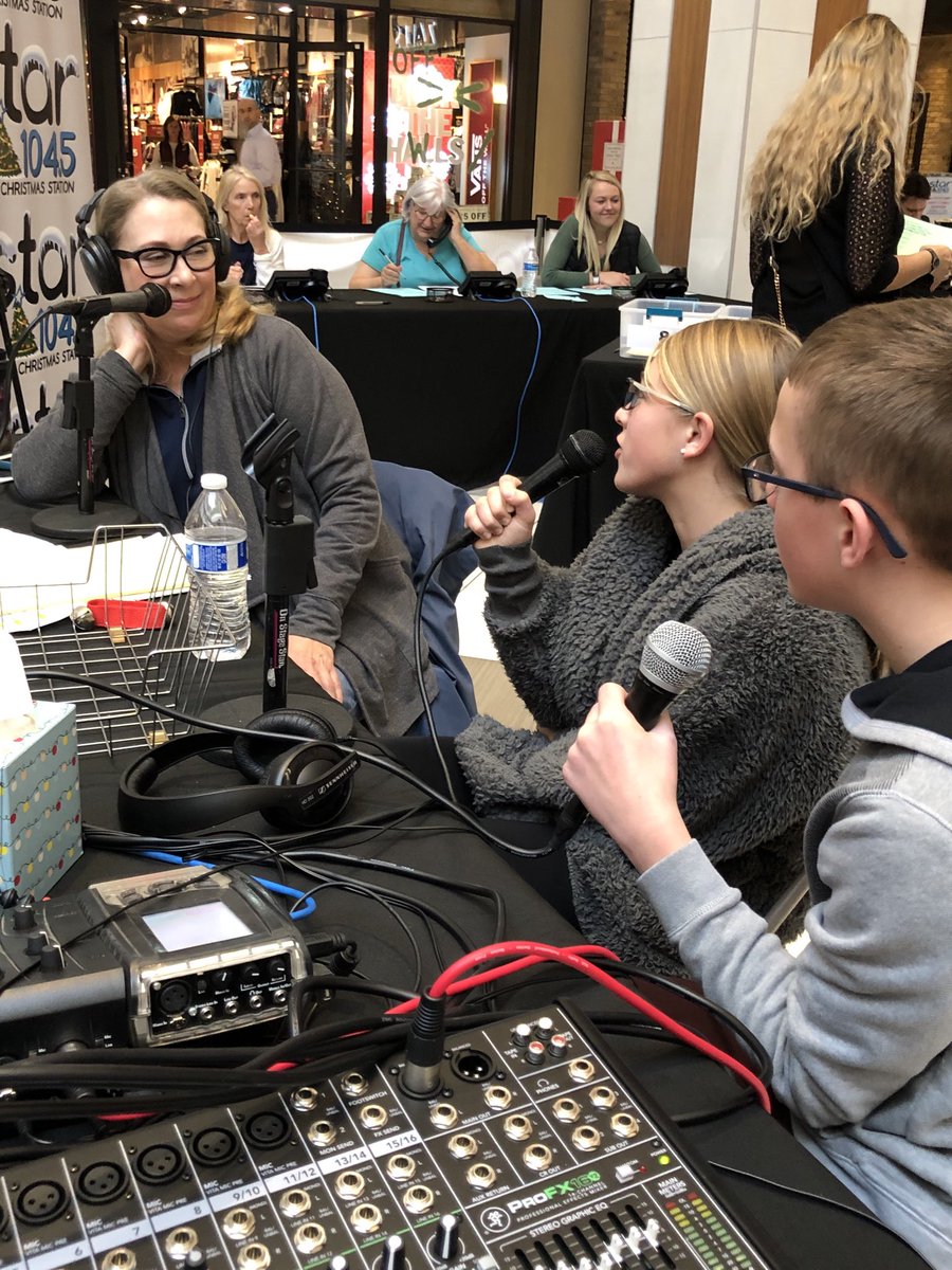 Interviews of student council leadership to promote Adopt a Family ⁦<a href="/DCWestFalcons/">DCWest Falcons</a>⁩ <a href="/star104/">Star 104</a>.5