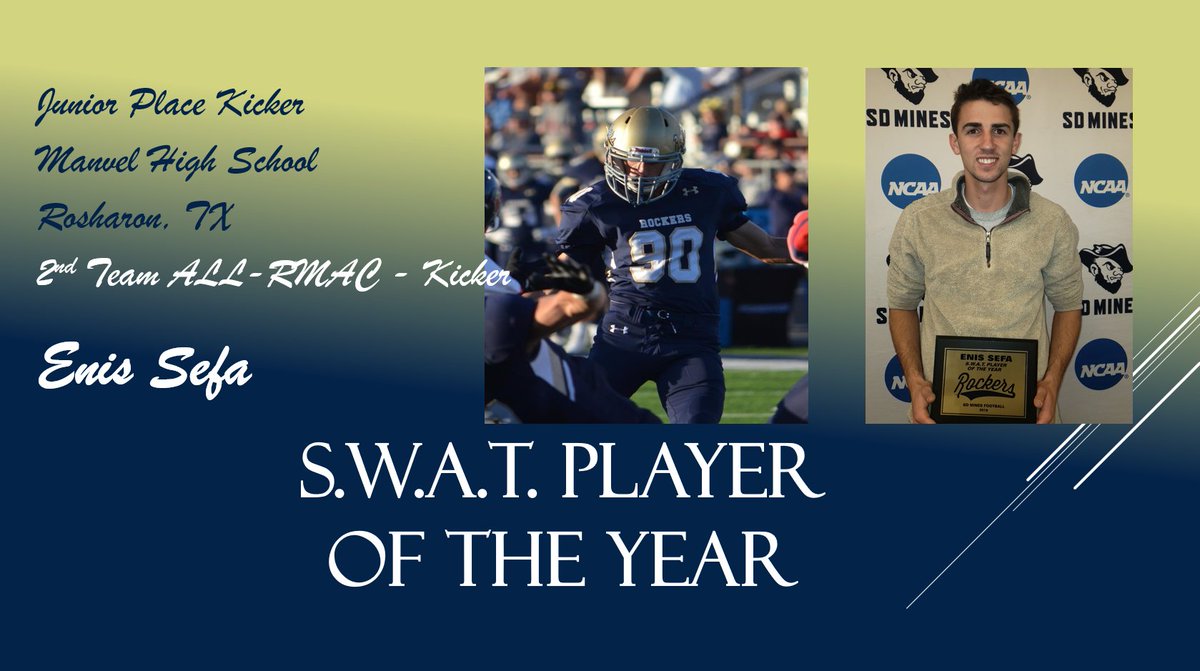 CONGRATS to Enis on his Hardrocker Football TEAM Award! #BlueCollarGoldStandard