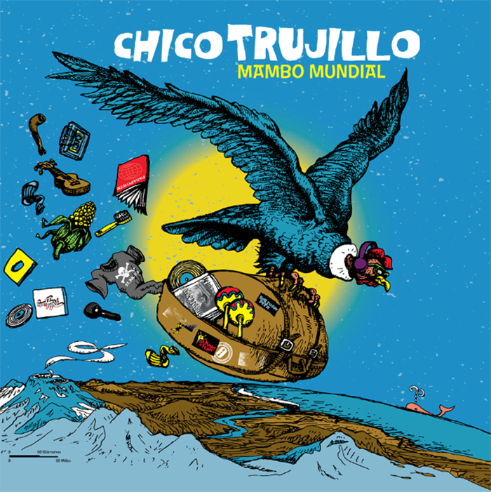 alterlatine's tweet photo. En tant qu’ambassadeur de la nueva cumbia chilienne, le groupe Chico Trujillo fête 20 ans de carrière avec Mambo Mundial. Le disque, aux allures festives, invite à voyager à travers une #cumbia « chilombiana », prête à faire danser ! Notre article ici : https://t.co/SLrpKWmZTH https://t.co/HGlqjOwhED