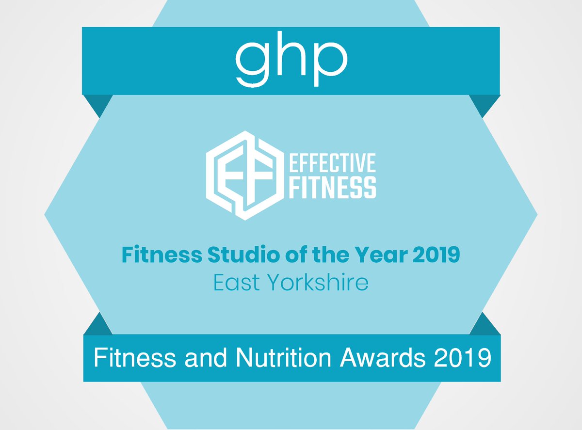 We're happy to announce that we've won the award "Fitness Studio of the Year 2019 - East Yorkshire" from <a href="/global_h_pharma/">Global Health & Pharma</a>! 🎉😀 This is a huge achievement, so a big thank you to our outstanding staff, and fantastic members who keep us going. #Hessle #Award
