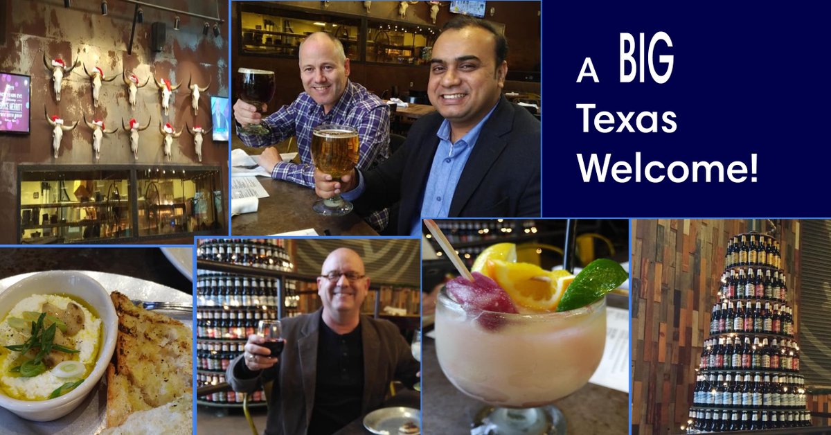 1218Global's tweet photo. Welcoming Vince Blockley (1218 Global Director - EMEA) and Ravinder Kulsari (1218 Global Director - APAC). 
Enjoying a Texas-sized evening in Dallas along with Nick McCune, Kim Wells and Joanne Ung.  #WelcomeToTexas @1218Global https://t.co/XS5cVUs53H