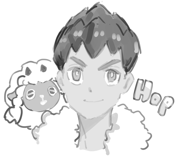頼まれて5分で描いたホップくん 