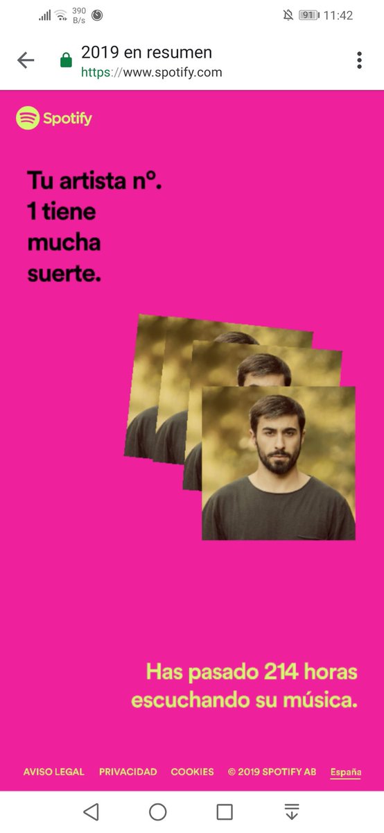 Gallardo__C's tweet photo. @soyRayden @SpotifySpain #RaydenSpotify 214 horas... No son muchas, pero con esto se ve que estoy un poco pillado de la cabeza 😂😂😂 https://t.co/KpavUpNZXQ