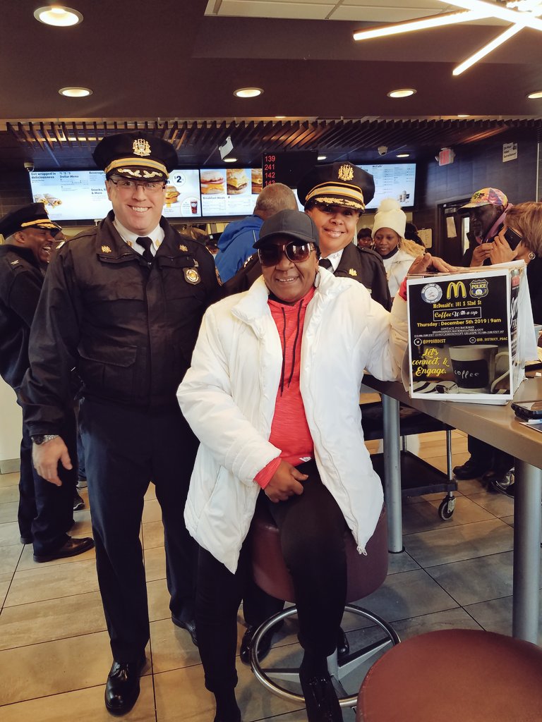 #coffeewithacop @ McDonalds with 
 <a href="/PPD18Dist/">PPD 18th District</a> <a href="/PPDMGillespie/">Matthew Gillespie</a> @PPDDerrickWood <a href="/WestPhillyLocal/">West Philly Local</a> <a href="/PhillyPolice/">Philadelphia Police Department</a> <a href="/PPDRecruiting/">PPDRecruiting</a>