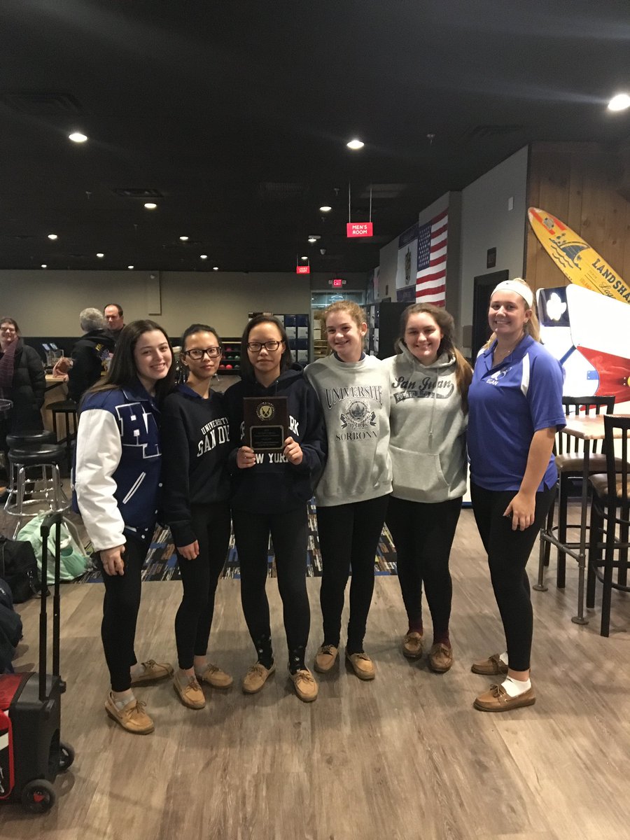 AHA_Athletics's tweet photo. Our Bowling Angels started off with a bang ... winning the big North Divisional Pre Season Tournament ... Izzy Egan had high series of 512 . https://t.co/YT441LQEkk